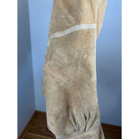 Vintage Compagnie Internationale Express Suede Jacket Bomber Leather L - Picture 2 of 14